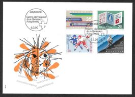 FDC Serie 785-788 seltene Marken-Reihenfolge ET 6.3.1990
