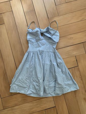 Kleidchen hellblau-weiss maritim - 36