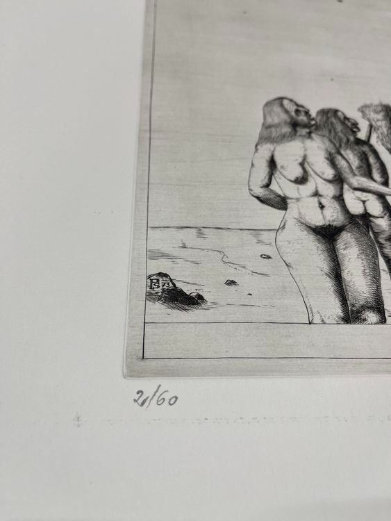 Grafica & Litografie: PETER STREICH RADIERUNG SIGNIERT NUMMERIERT – Usato da Gersau venduto da grafik-kunst 3