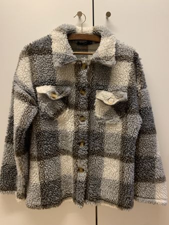 TODAY Flauschjacke kariert im Holzfällerstil Gr. XS