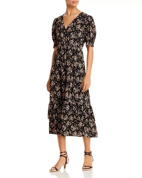 Robe Ba&sh Manches Longues - Taille 0 (XS), Noir & Bordeaux, Neuve Sans étiquette