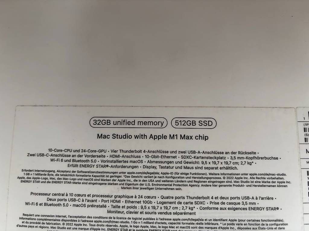 Apple PCs: Mac Studio M1 MAX – D'occasion à Pfäffikon ZH par PC86 4