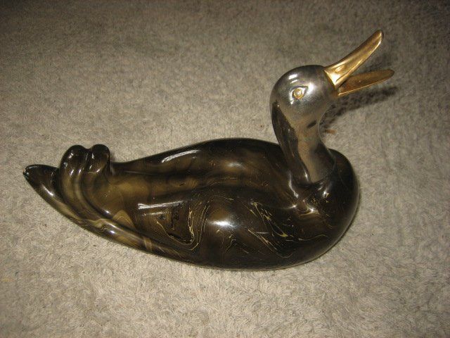 Statuette: Entenfigur aus Glas – Usato da Winterthur venduto da pf02