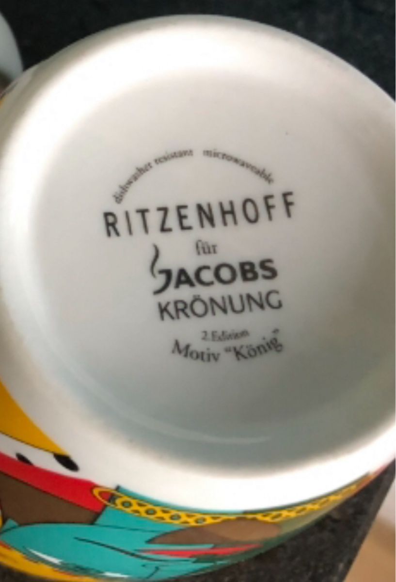 Ritzenhoff Tasses: 2 Becher Ritzenhoff Teetassen Mug Jacobs Krönung Kaffee – D'occasion à Frauenfeld par Babytimmy 3