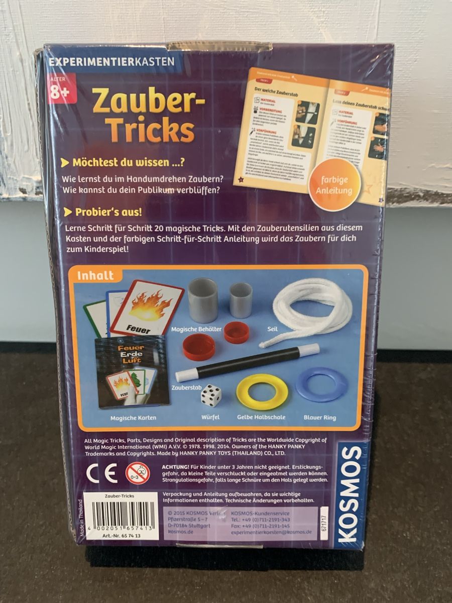 Kosmos Giochi: Kosmos Zaubertricks neu u original verpackt – Nuovo e nell'imballaggio originale da Killwangen venduto da Zermatt5 2
