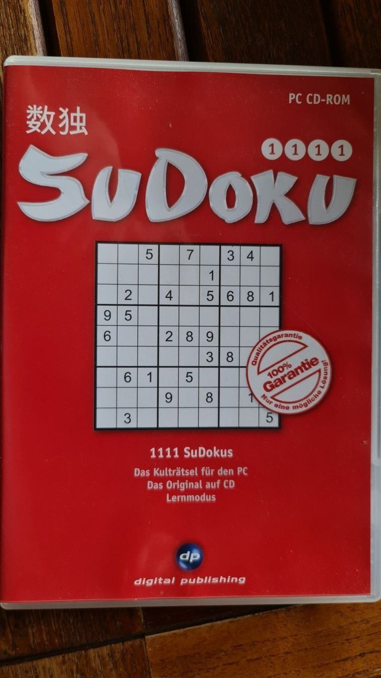 Giochi: Sudoku CD Rom – Usato da Dintikon venduto da Vexi