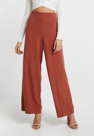 WEEKDAY Pantalon JULIA wide leg taille haute Red Dust 38 🍂