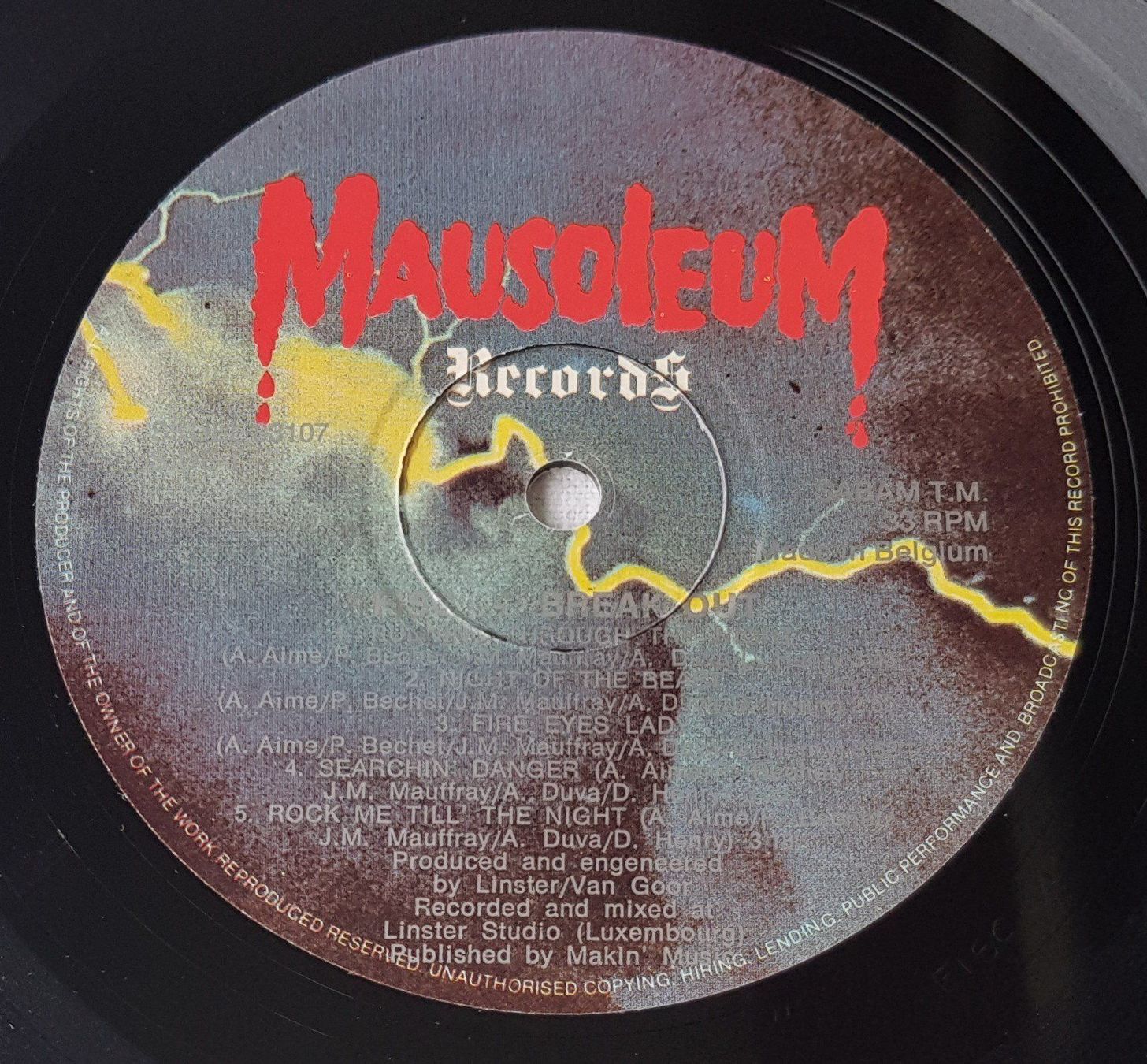 Dischi in vinile: Fisc – Break Out - LP - 1985 - First Press - Mausoleum – Usato da Uster venduto da Zardodel 4
