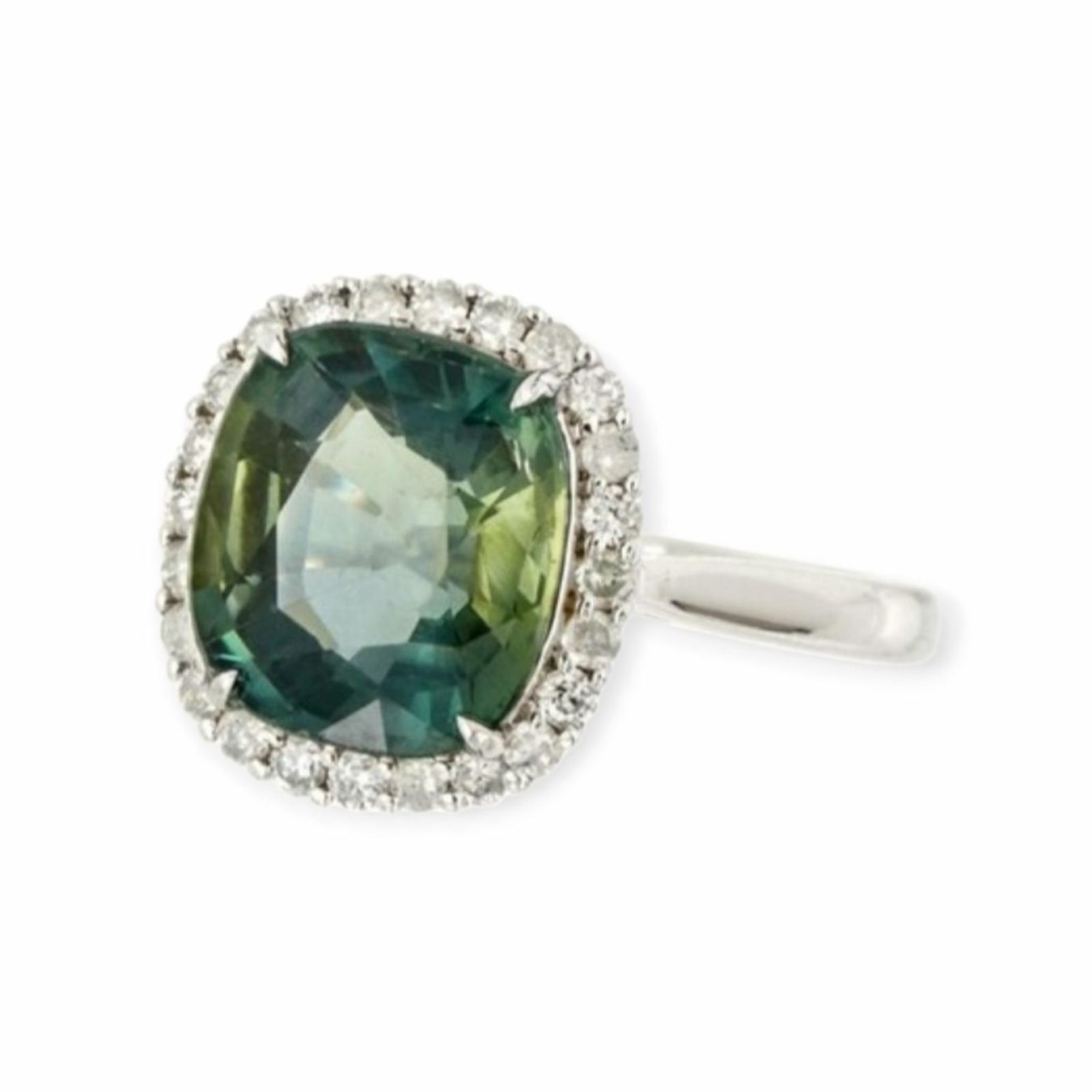 Anelli: 3.69ct Saphir Ring 14k Weissgold – Nuovo e nell'imballaggio originale da Illnau venduto da Juwelier_Mahler_GmbH 3