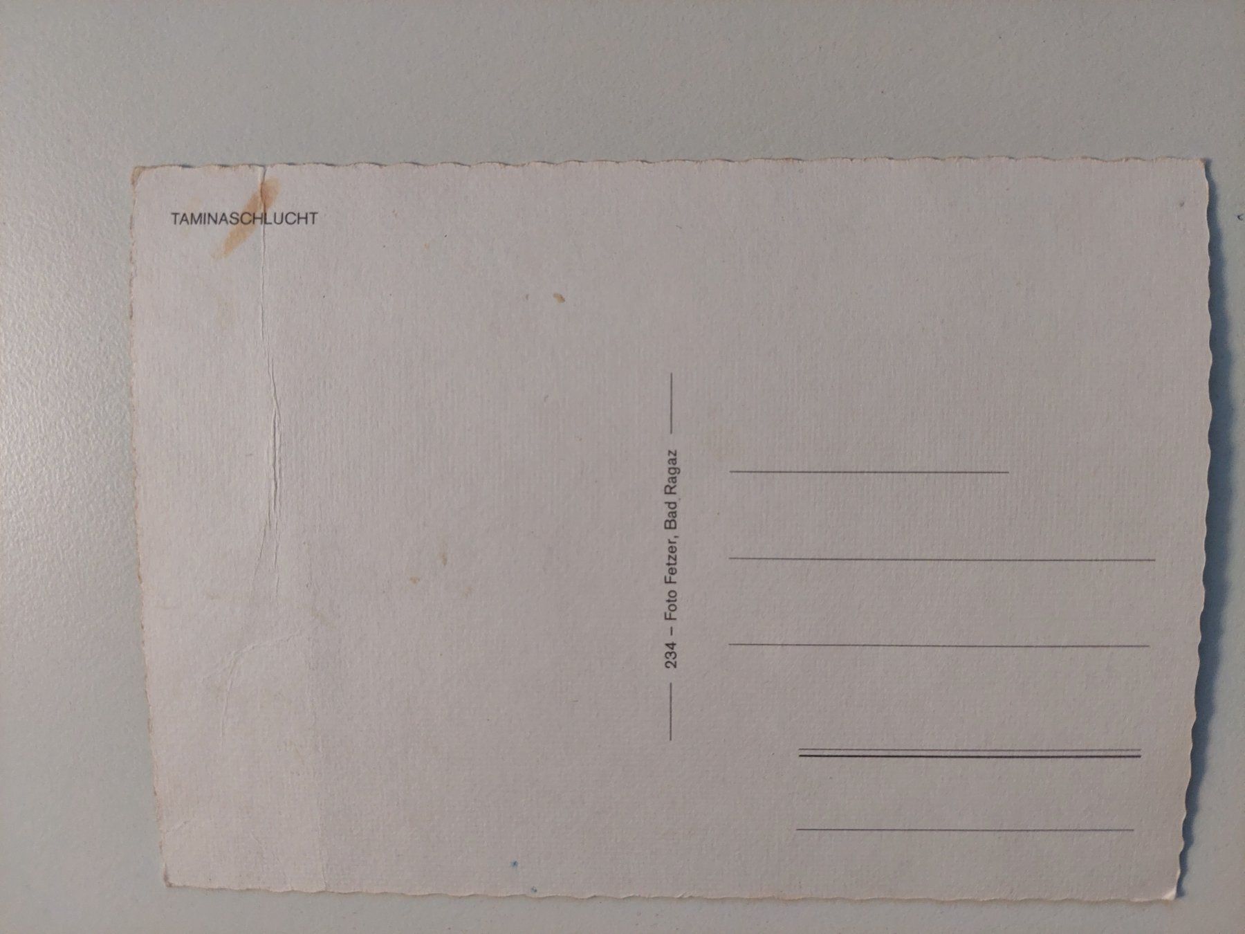 Cartoline postali: Ansichtskarte "Taminaschlucht" – Usato da Wil SG venduto da ram_c5j2 1