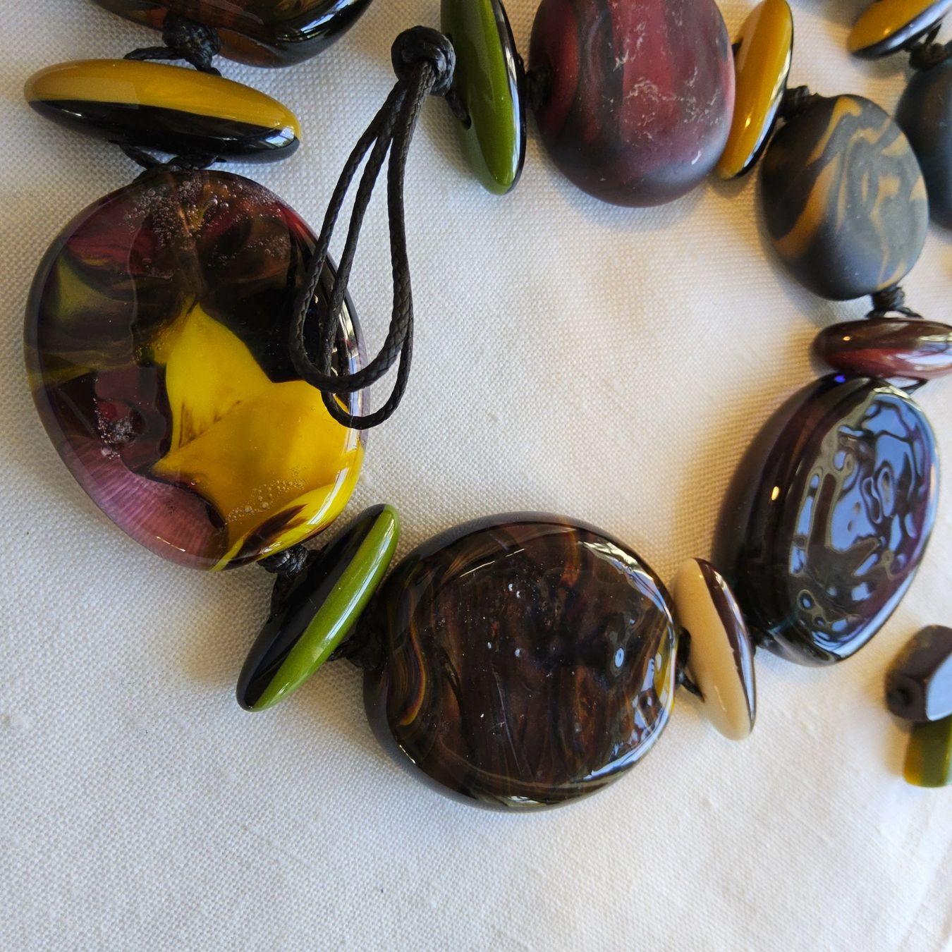 Catenine: Art Glas Halsband Collier – Usato da Zürich venduto da philpip 8