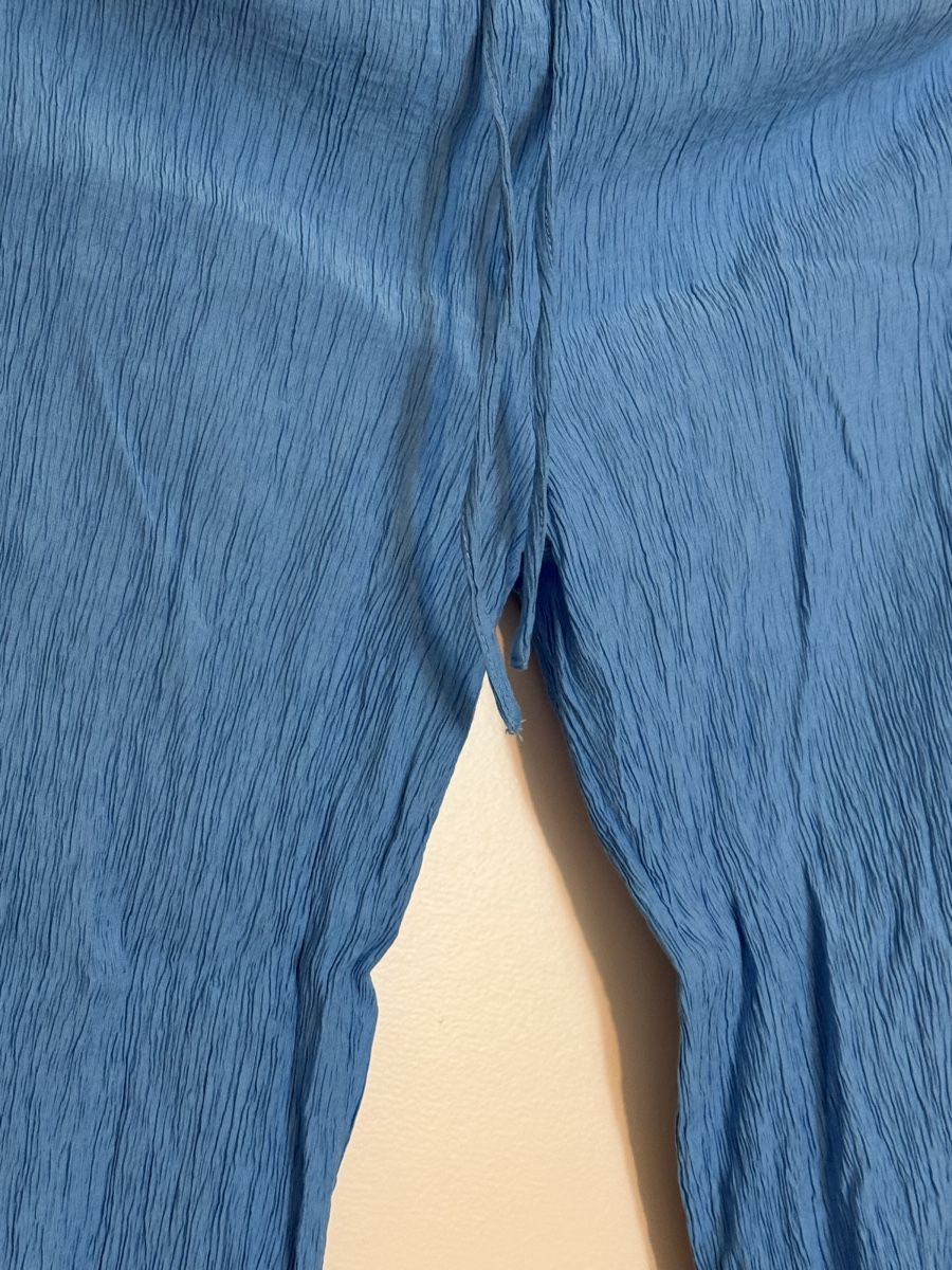 Primark Pantaloni: Blaue Crinkle-Hose (Primark, Gr. S) – Usato da Luzern venduto da vqu_8gks 1