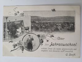 Alte Ansichtskarte Uster Restaurant Frohsinn Rmu