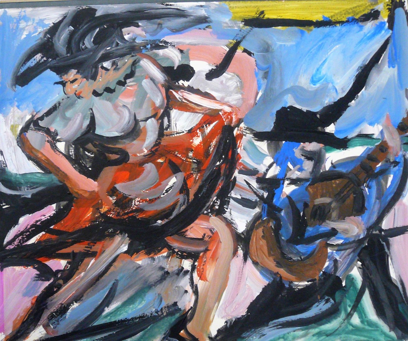Tableaux: Nell GRABER-KIRCHHOFER, dynamisches OelGemälde – D'occasion à Oberhofen am Thunersee par luuping99