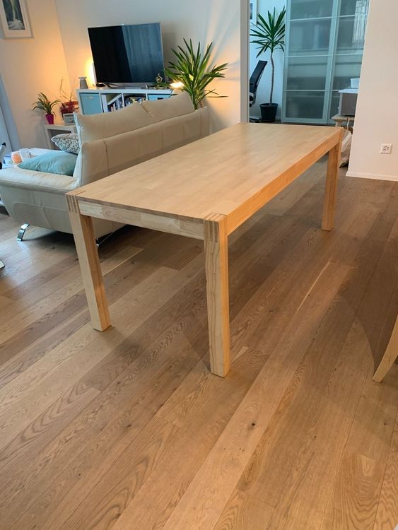 Schöner Holzesstisch Nordby (Ikea) Kaufen auf Ricardo
