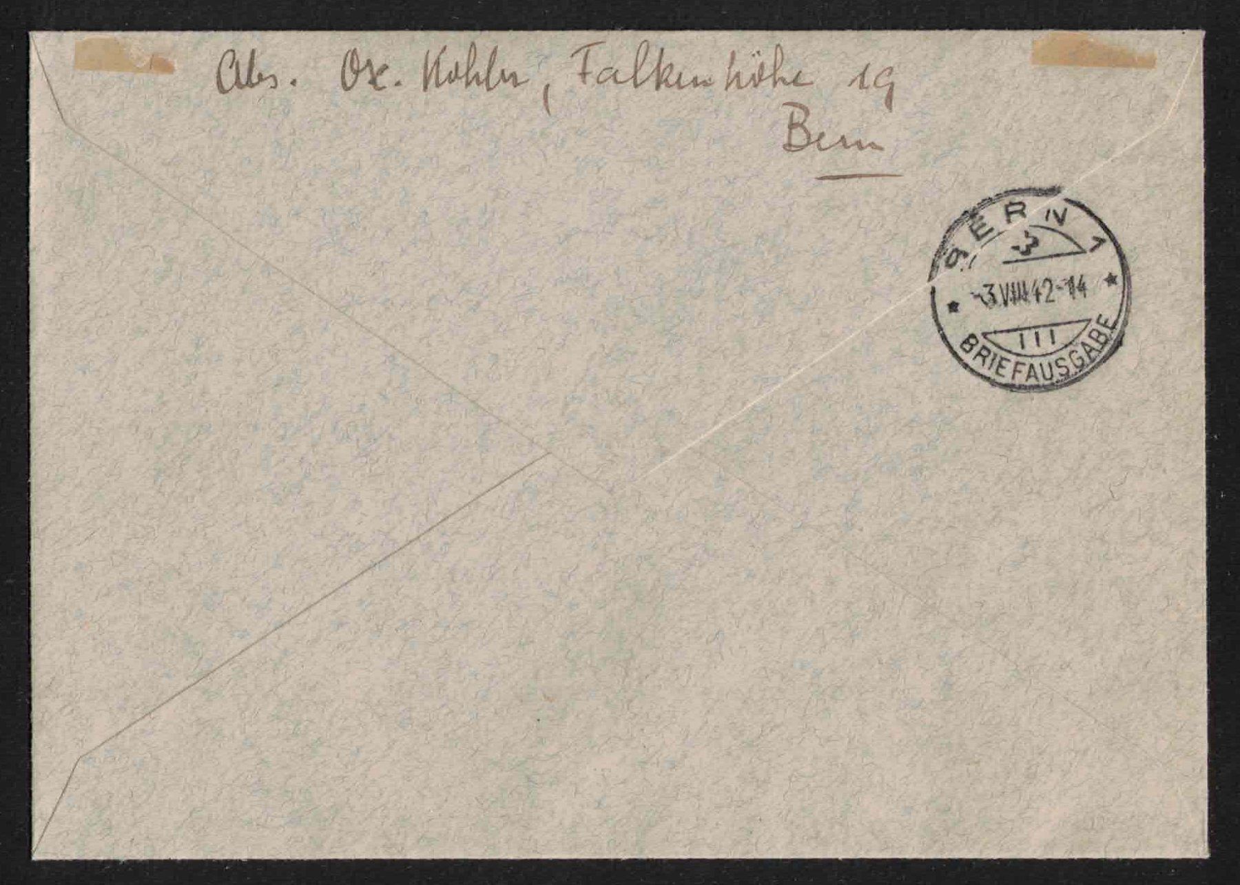 Tutti i francobolli: Pro Patria 1942 Block B19 auf Brief – Nuovo (secondo la descrizione) da Nuglar venduto da Stamp88 1
