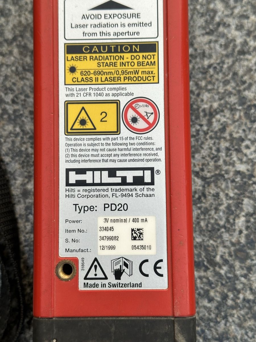 Hilti Misurare: Distanz Messgerät HILTI PD 20 – Usato da Schöftland venduto da lazer04 2