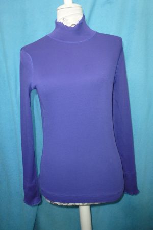 MARCCAIN LANGARM SHIRT RIPP LILA GR 38 N3 NEU UNGETRAGEN