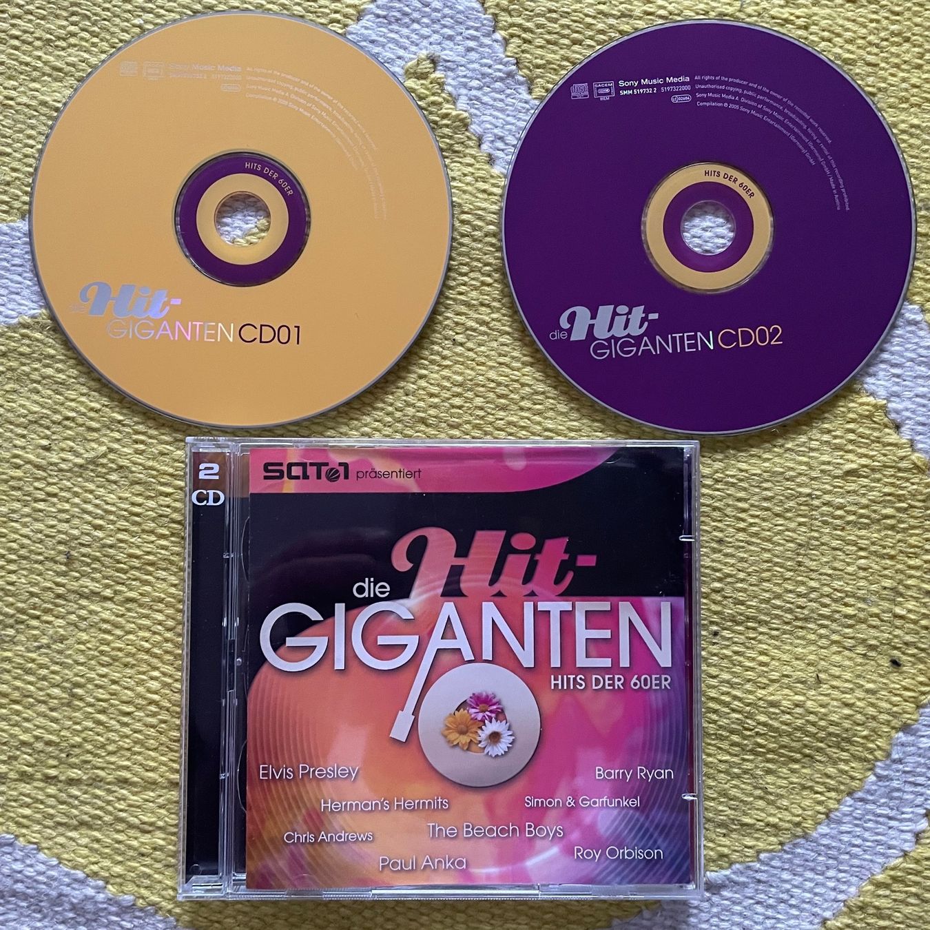 CDs: DIE HIT GIGANTEN-2CD 42HITS DER 60ER – Gebraucht aus Rorschacherberg von CD-Roli