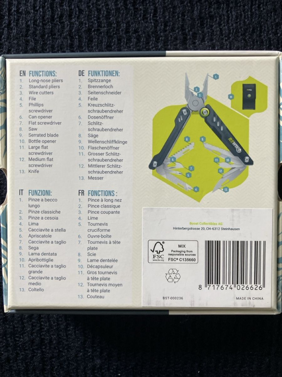 Couteaux de poche: Multifunktionswerkzeug von Rewind NEU, mit Etui – Neuf avec emballage d'origine à Oberrüti par Jomaru 2