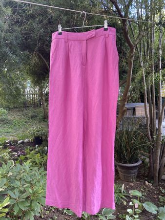 Minus Andrea Linen Pants Grösse 38 pink guter Zustand