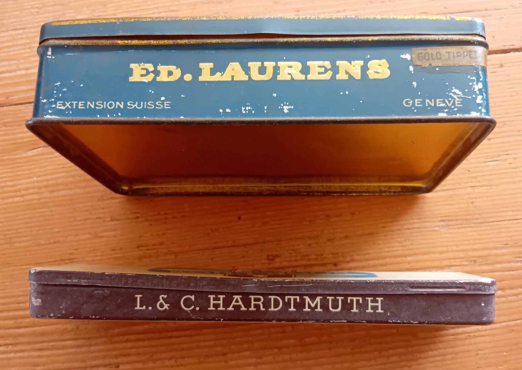 Dosen: 2 anciennes boîtes métal Laurens et Koh-I-Noor – Gebraucht aus Neuchatel von Vlenoble 2