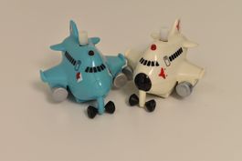 Aufzieh-Flugzeuge 2er-Set Vintage Spielzeug