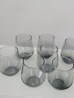 Trinkgläser, Rauchglas, 7 Stk. neuwertig