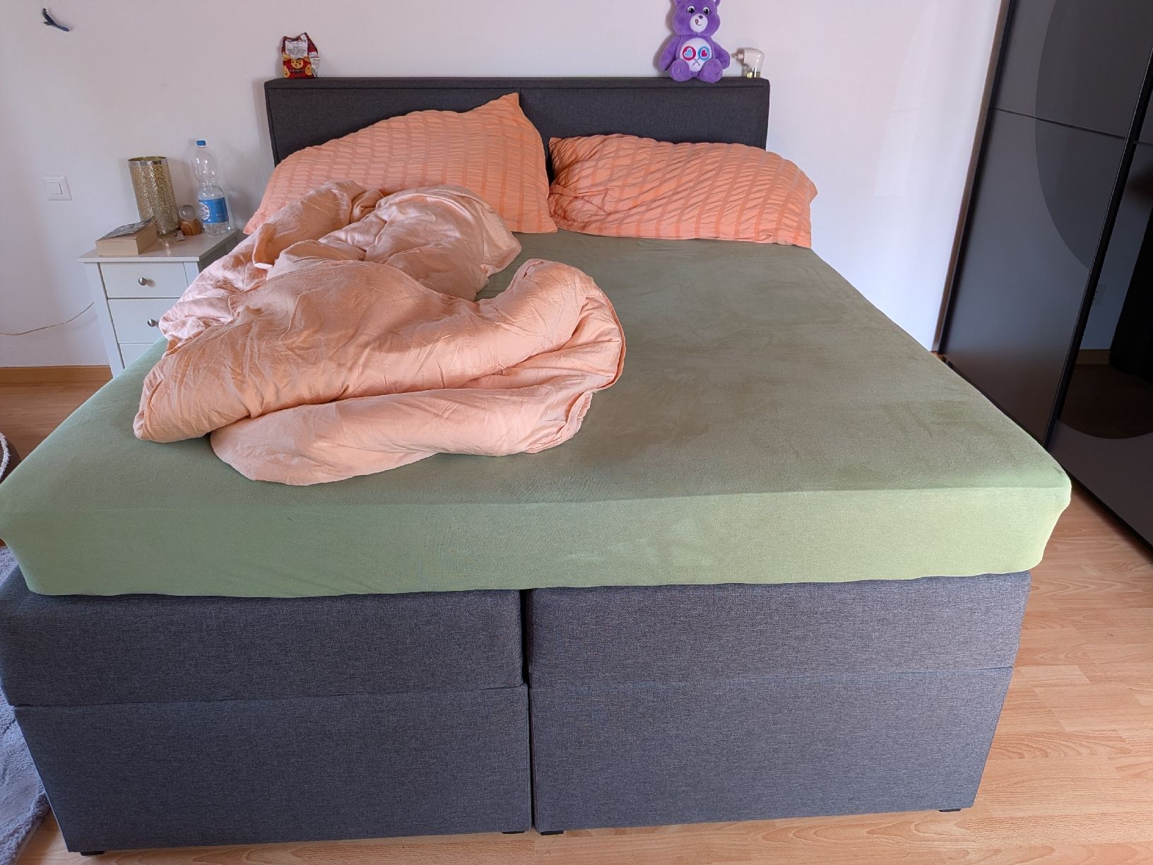 Conforama Betten: Boxspringbett 160x200 grau – Gebraucht aus Glattfelden von ayl_zst9