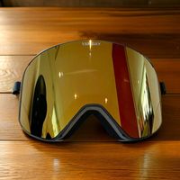 YAN BAY Skibrille Gold magnetisch UV400 Anti-Fog NEU