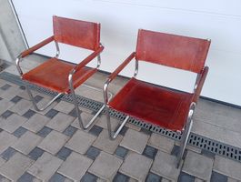 2 Stk. Vintage Freischwinger Stühle von Fasem Italy 1988