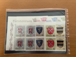 LIECHTENSTEIN Viererblock 1966 WAPPEN II