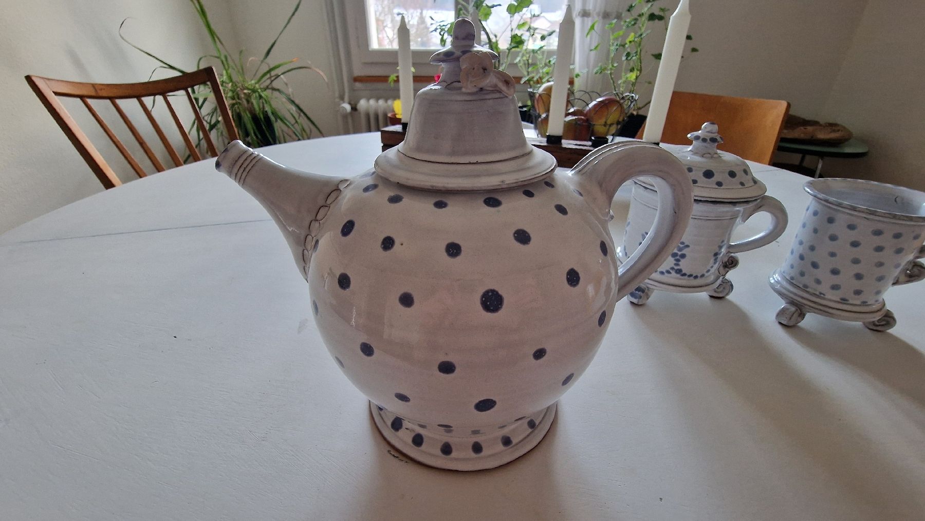 Set di piatti: Keramik Tee-Service, Vintage, Handarbeit, – Usato da Flawil venduto da neulinchen 6