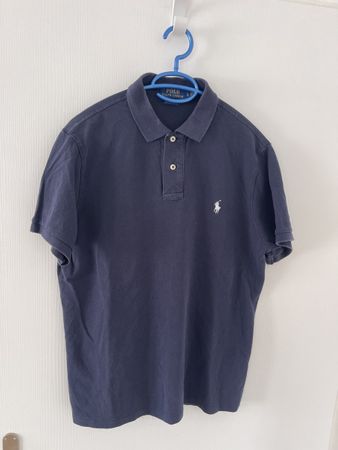 Ralph Lauren Poloshirt, Grösse L, Dunkelblau, oryginal, y2k