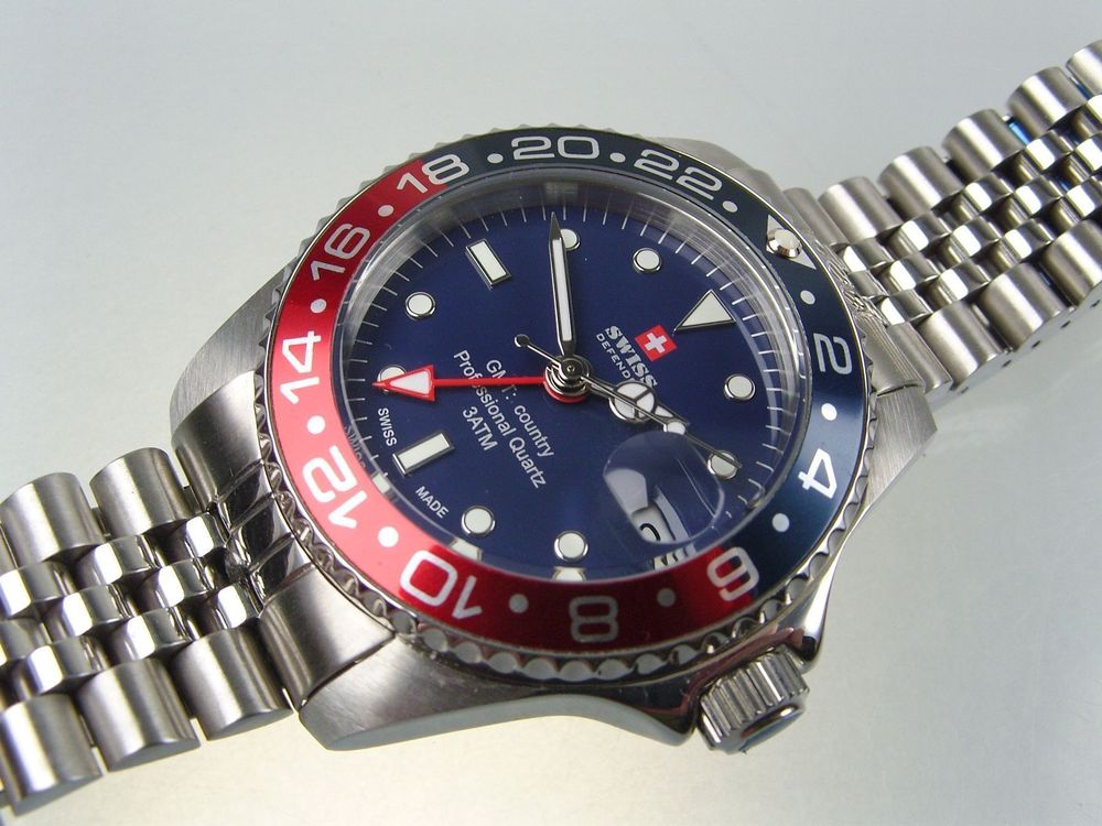 auf Ricardo Defender GMT-Uhr Kaufen Swiss ungetragene | Neue,