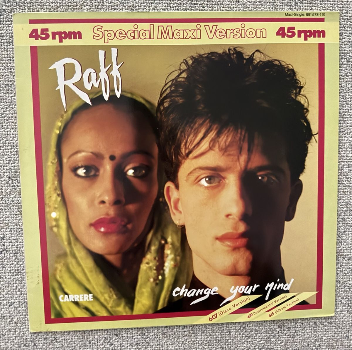 Dischi in vinile: Raff - Change Your Mind - 12" Maxi - 80s – Usato da Rorbas venduto da BlackstarRecords