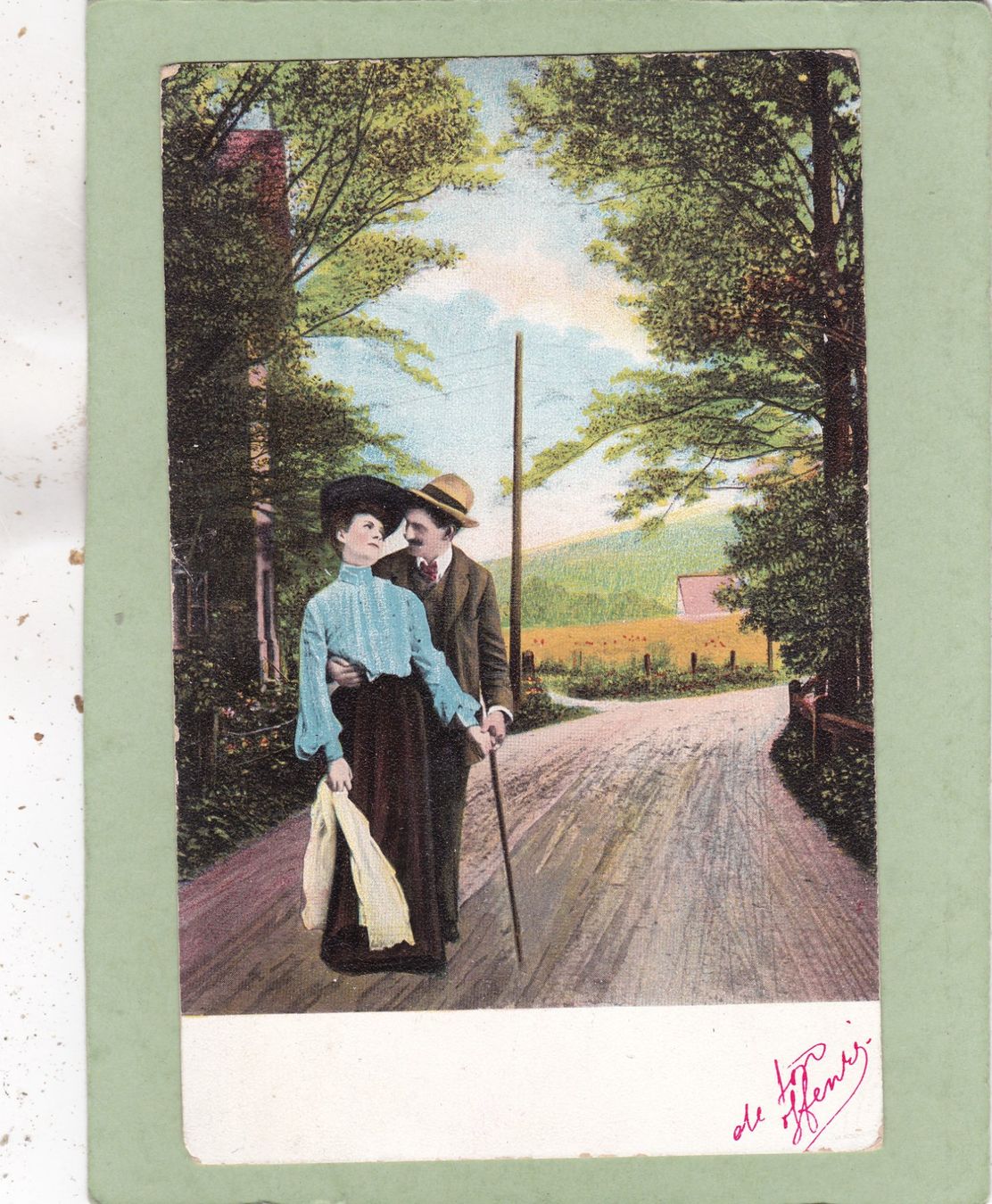 Cartoline postali: Kitsch Paar 1905 – Usato da Herisau venduto da Lisegrat2008