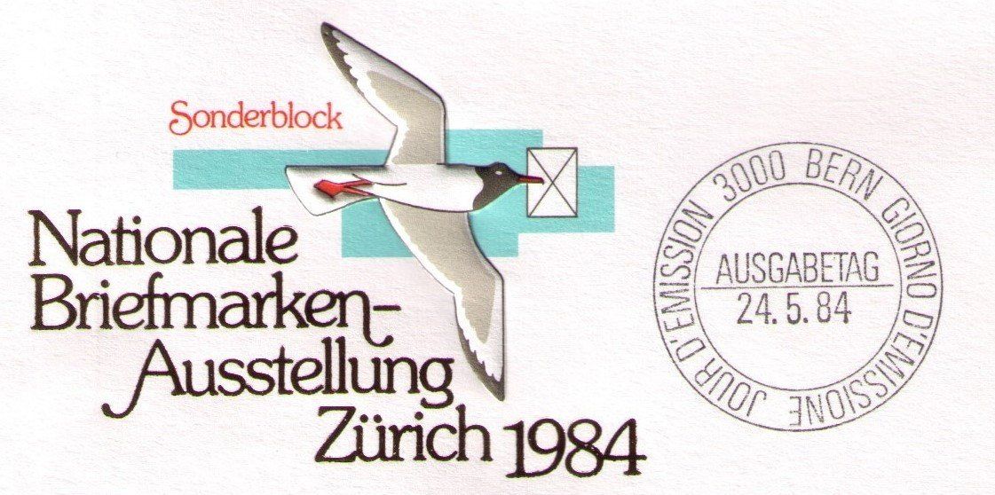Tutti i francobolli: 1984_NABA-Block ZÜRICH__KLEINFORMAT-FDC 24.5.84 ! – Usato da Marthalen venduto da Ch_quality 2
