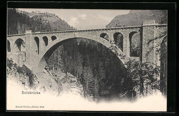 Cartoline postali: AK Solis, Blick zur Solisbrücke – Usato da Berlin venduto da bartko-reher