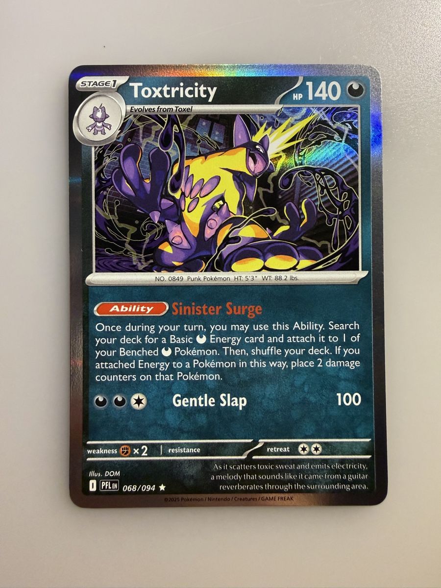 Pokémon Carte collezionabili: Toxtricity (PFL 068) – Nuovo (secondo la descrizione) da Vevey venduto da Matx