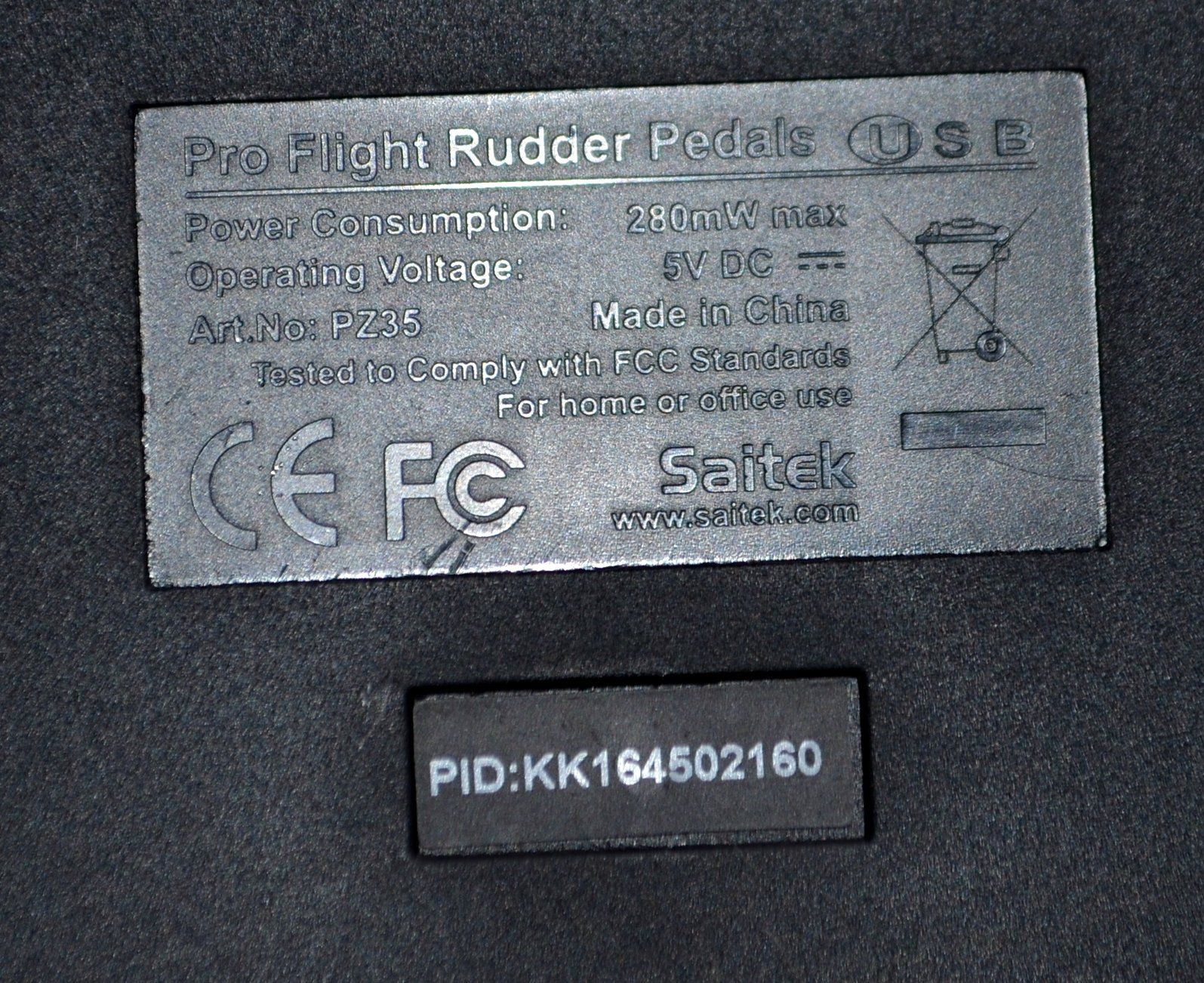 Saitek Controller: Logitech G Saitek Pro Flight Rudder Pedals – Usato da Collonges venduto da arashee 7