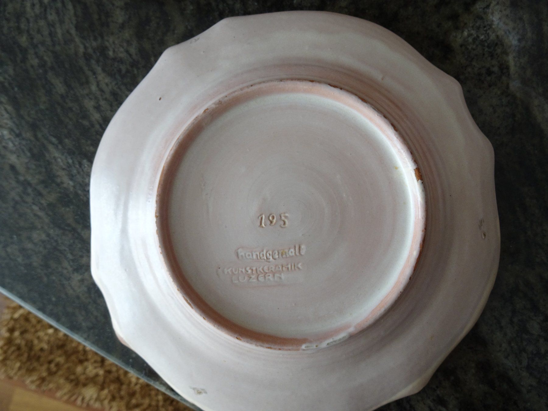 Set di piatti: seltenes altes " Luzerner Keramik"  -Geschirr-Set – Usato da Vitznau venduto da Mina60 7