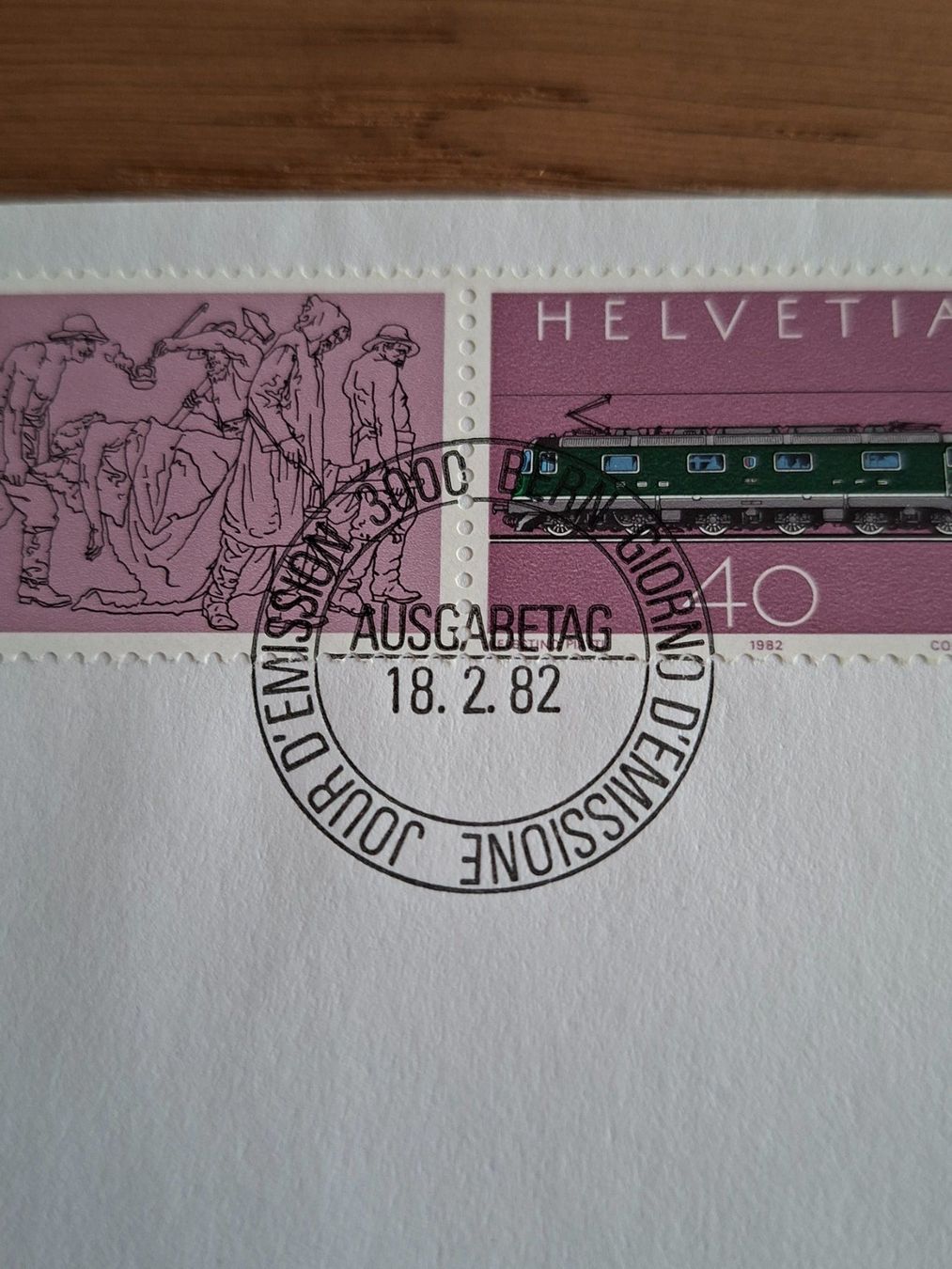 Tutti i francobolli: Gotthard Bahn 1982: Ersttagsbriefe – Nuovo (secondo la descrizione) da Hinterkappelen venduto da 1399 3
