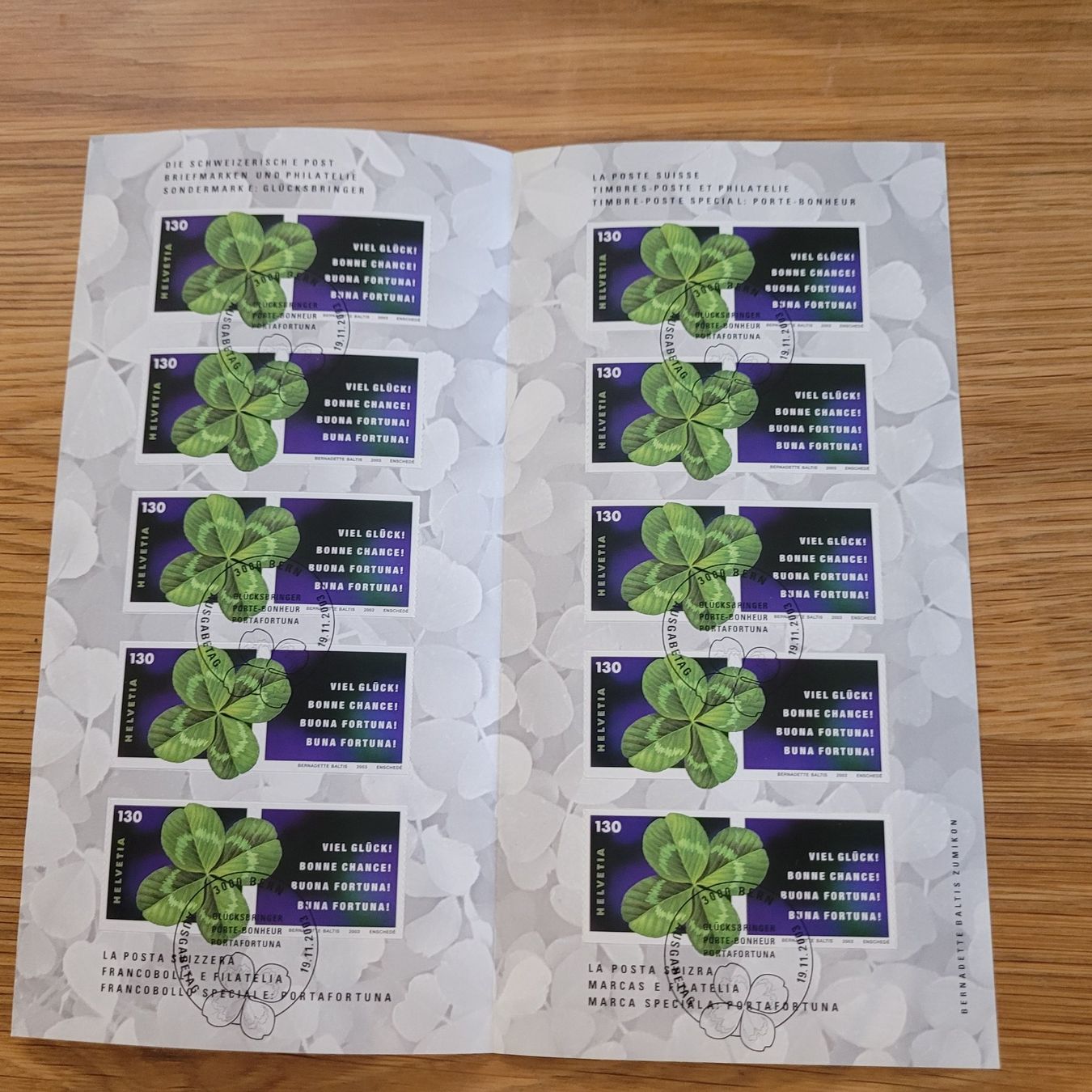 Alle Briefmarken: Markenheftchen Carnet De Timbre Bern 2003 – Gebraucht aus Biel/Bienne von Destockweb 1