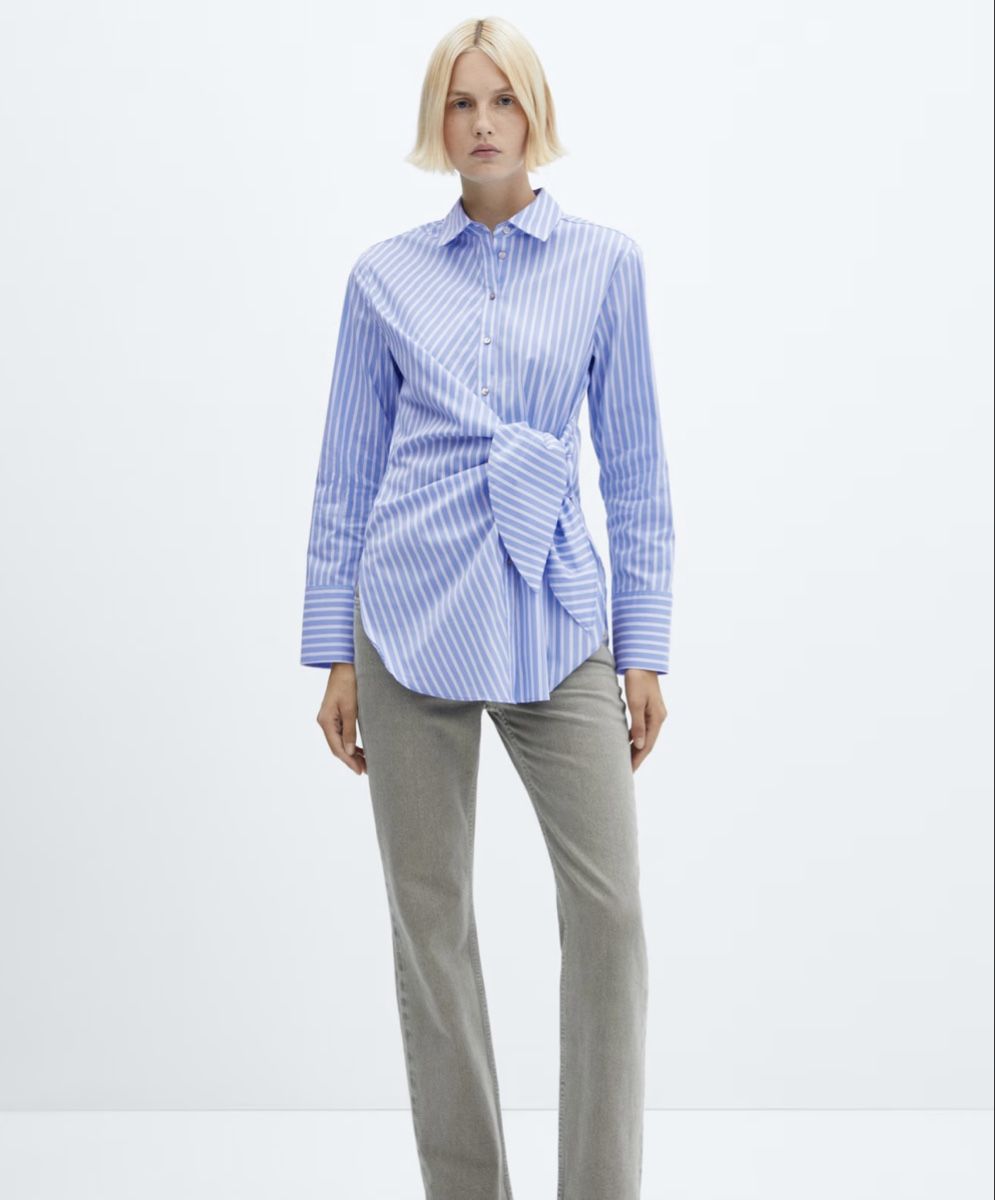 Mango Camicette: Mango blue stripes shirt S – Usato da Zürich venduto da Lovelyperfumes