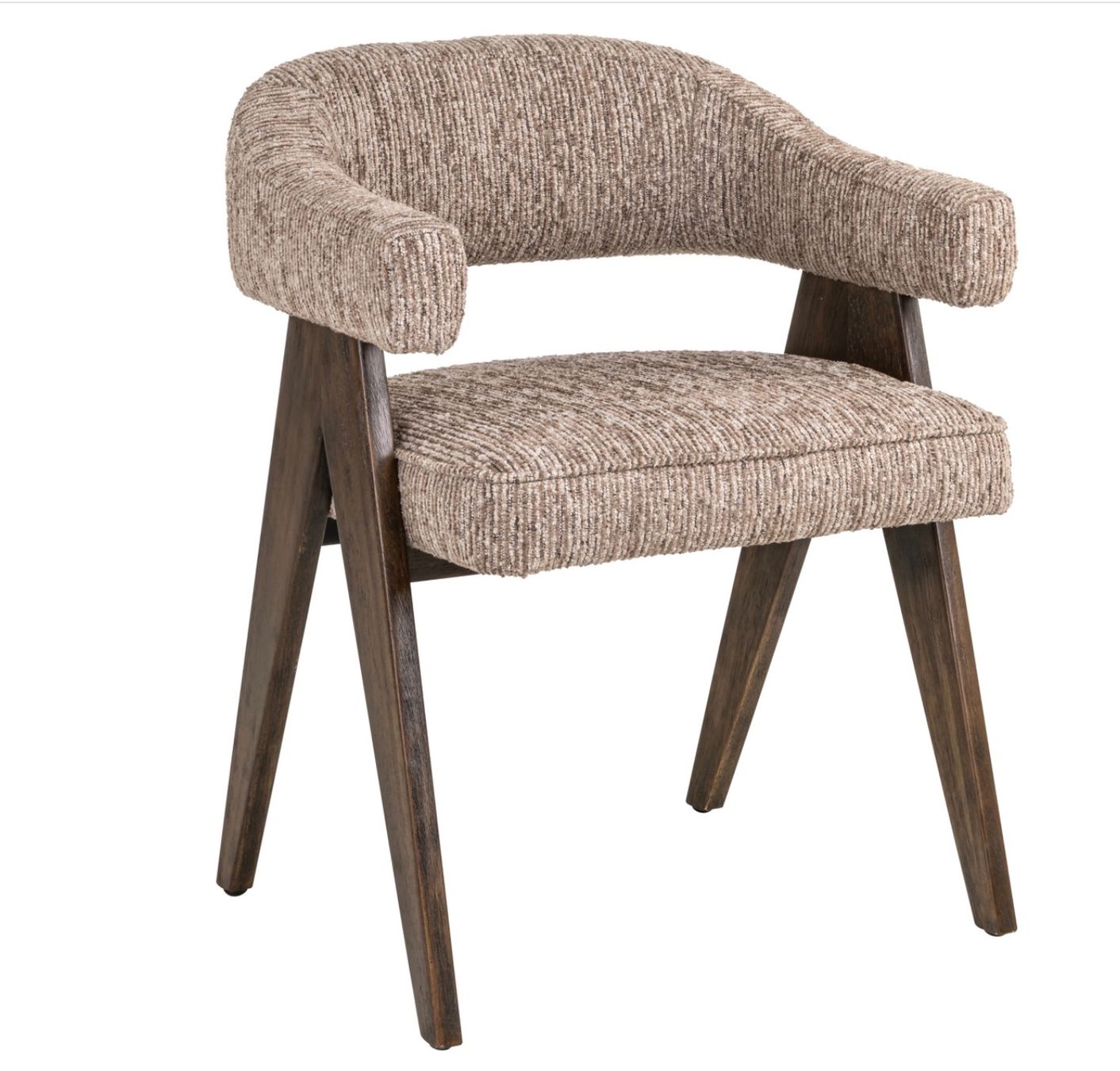 Sedie: RICHMOND INTERIORS** Dining chair Mori mocca linear fire ret – Nuovo e nell'imballaggio originale da Ruswil venduto da Miami-2026 1