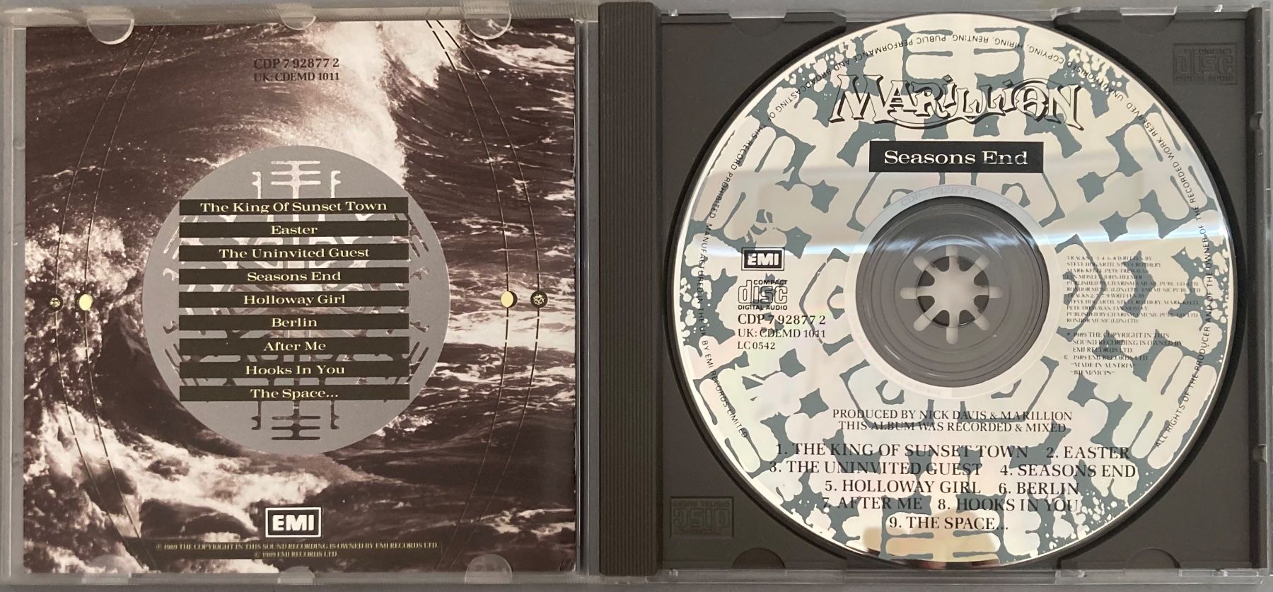 CD: MARILION - SEASONS END – Usato da Poliez-Pittet venduto da Newtown-Records 2