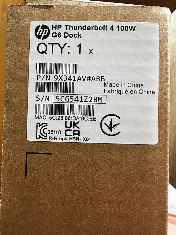 Docking station: HP Thunderbolt 4 100W G6 Dockingstation neu – Usato da Luzern venduto da dam_xf25 1