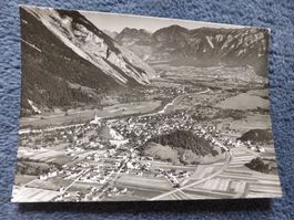 Domat-Ems,Flug-Foto Swissair,Bahn,neue Quartiere,Rheintal
