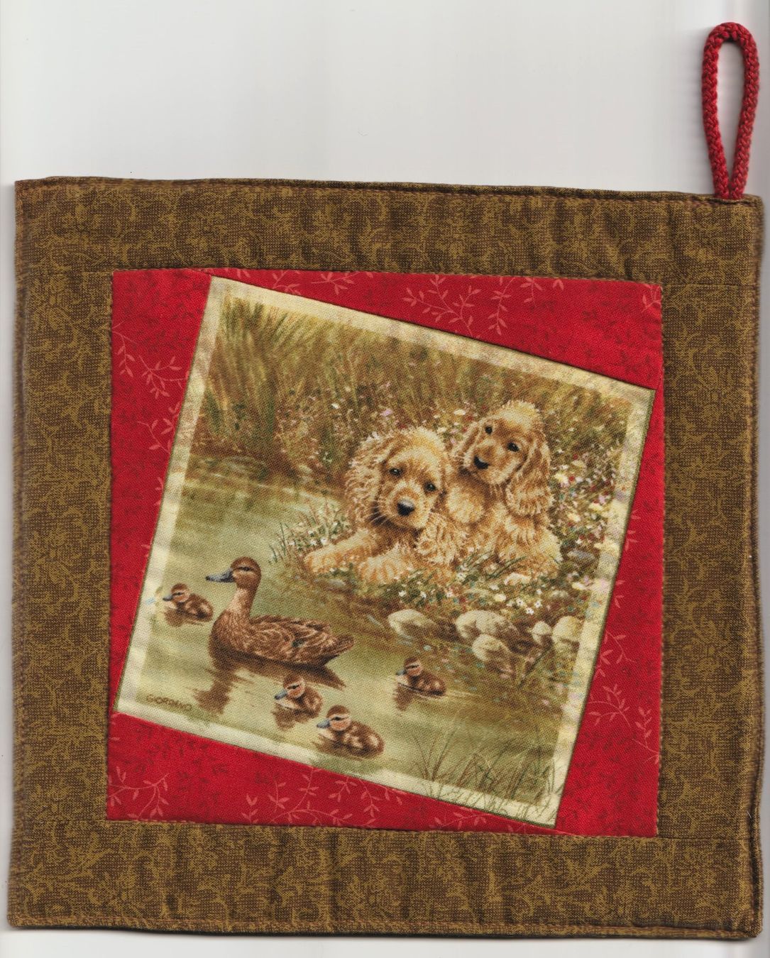 Biancheria da letto: 2 Topflappen mit Hund, Handarbeit – Nuovo (secondo la descrizione) da Kriens venduto da Kraeutergarten 2